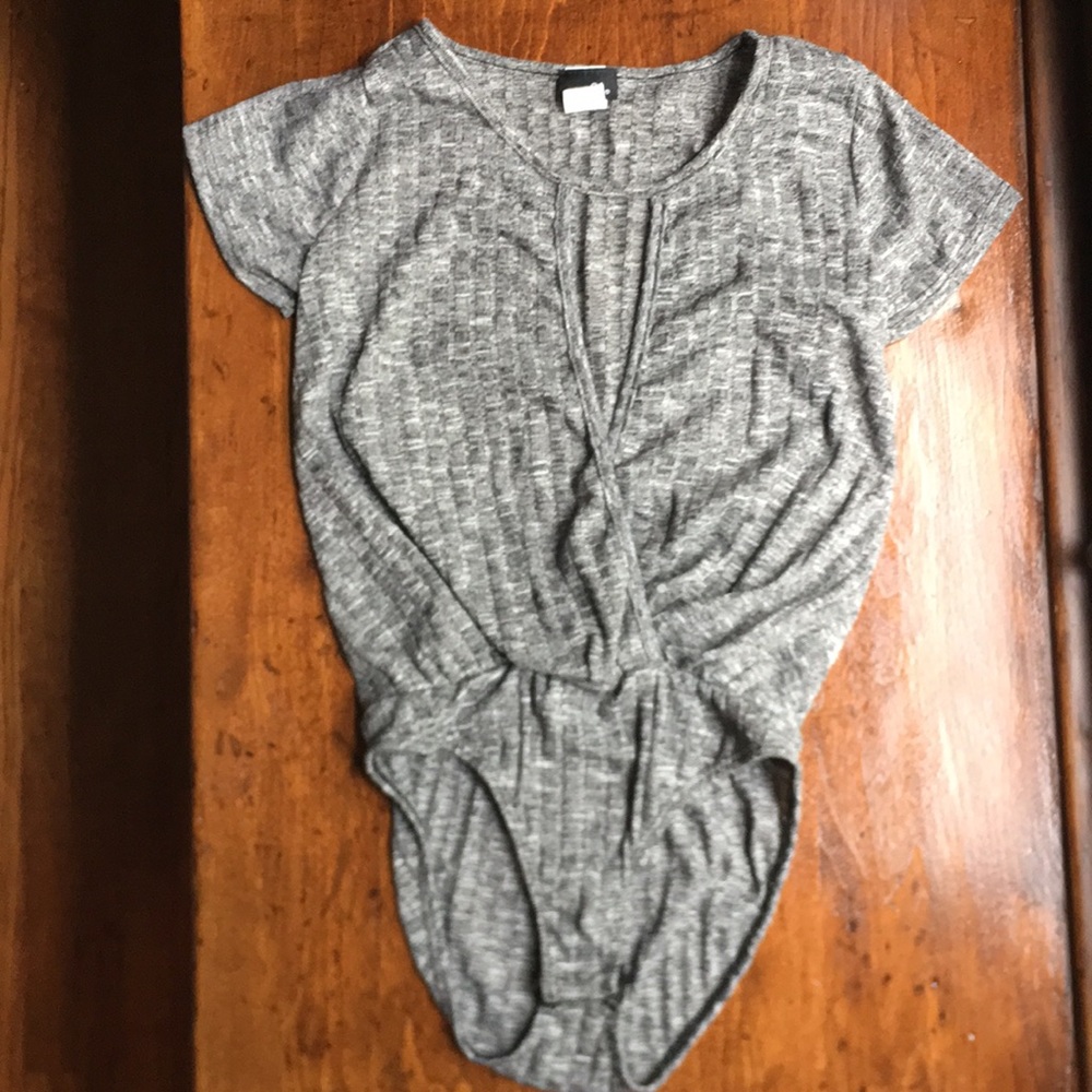 Gray Body Suit